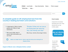 Tablet Screenshot of emplaw.co.uk